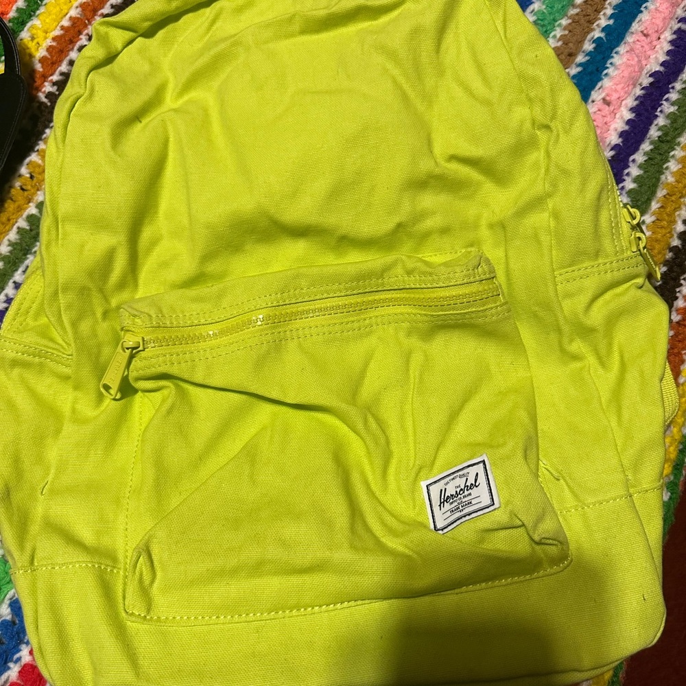 Herschel Neon Yellow/Green Backpack